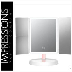 Impressions Infinity Trifold LED Makeup Mirror w/Magnification
